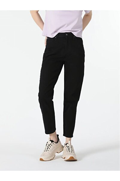 WODDİ Zero Max ψηλόμεσο μπλε Mom Jeans Lycra Stretchy τζιν παντελόνι (το ακρι...