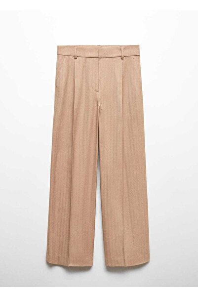 MANGO Woman Çizgili pantolon