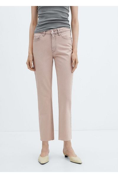 MANGO Woman Blugi crop cu croială dreaptă
