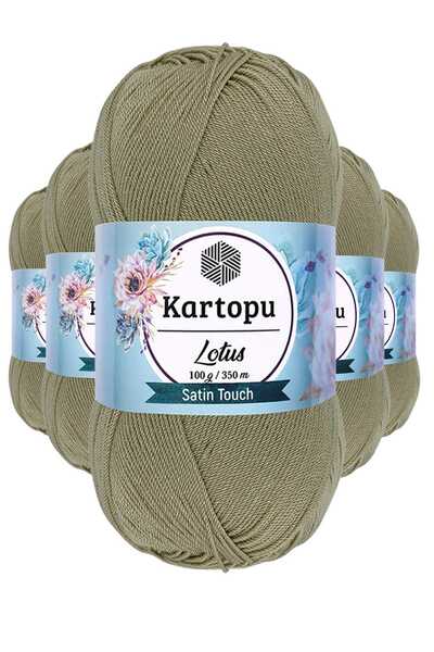 Kartopu 5 Adet Lotus Bikini Büstiyer Bluz Örgü İpi  K874 Bej