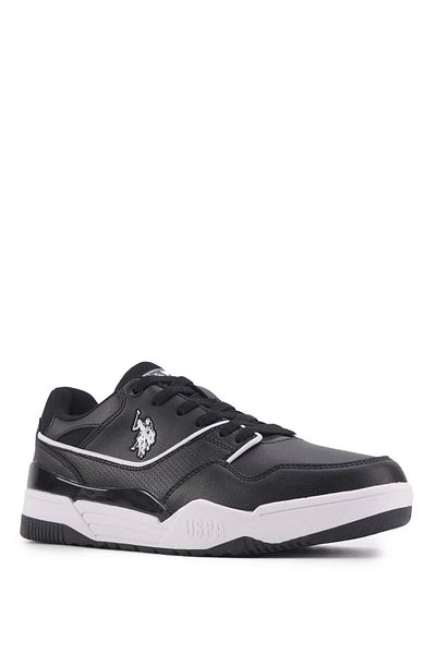 U.S. Polo Assn. Βάση. Polo Assn. Ανδρικό Sneaker Μαύρο - Λευκό