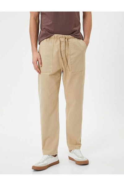Koton Beige Herren-Jogginghose – 4sam40075hw