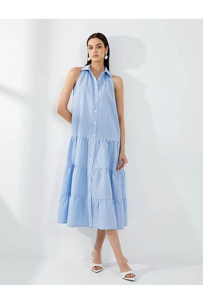 Koton Rochie de damă albastră - 4sak80106uw