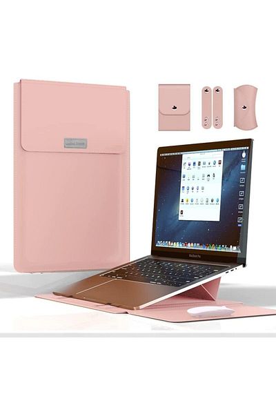 TEKNETSTORE ماك بوك برو اير 13 M1-M2 2020/2022 حقيبة جلدية مغناطيسية - موديلات A2179-A2337-A2338-A2251-A2159-A1989-A1708