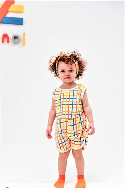 Moi Noi Jumpsuit Shorts Beige - Line