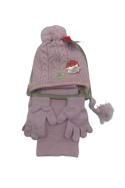 Kitti Gloves Scarf Beanie Set Light Pink 1-4 Years
