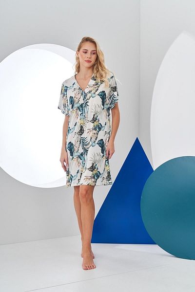 PJS 24186 Women's Patterned Dress