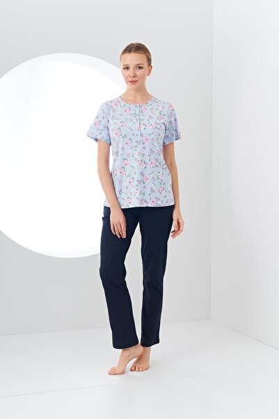 PJS 24181 Жіночий піжамний комплект з візерунком