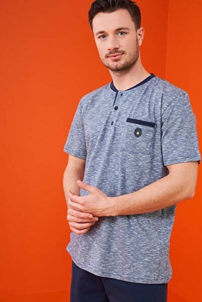 PJS 23322 Erkek Patlı Pijama Takım