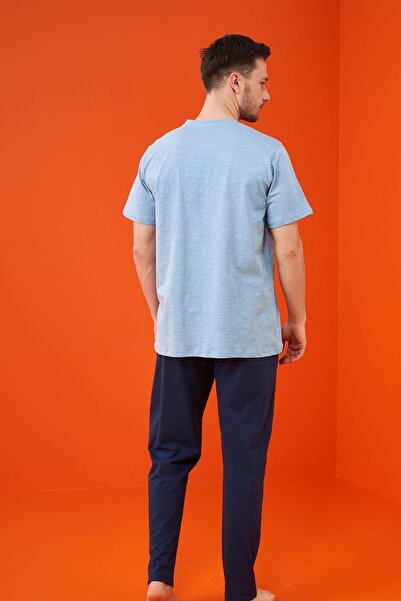 PJS 23316 Чоловічий піжамний комплект з шортами