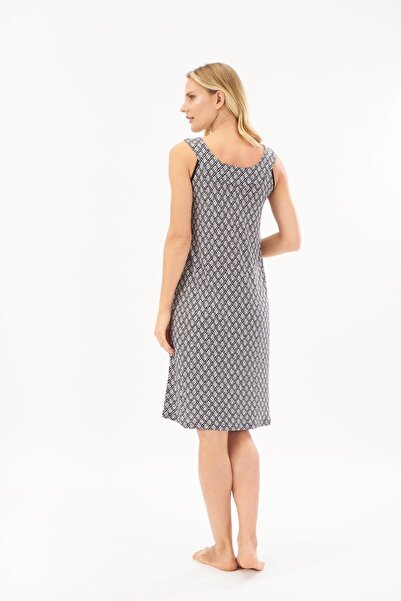 PJS Women's Patterned Nightgown