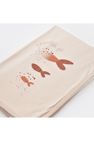 Biorganic Magic Starfish Blanket 85x90 Cm 64642