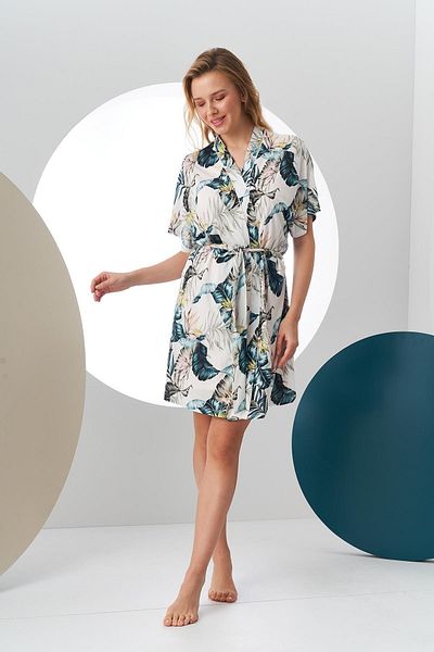 PJS 24193 عباءة نسائية منقوشة