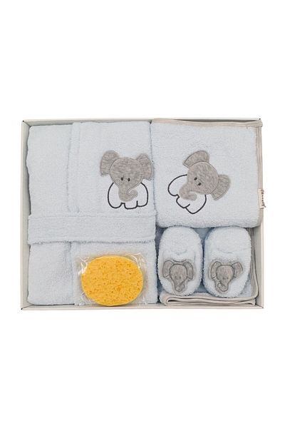 Bebitof Elephant Baby Bathrobe Set 30036