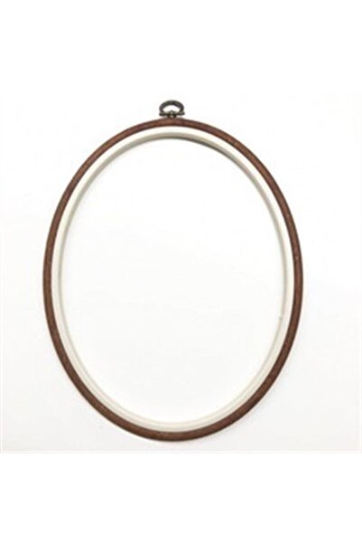 Nurge No:5 Oval Plastik Pano Kasnağı - Nakış Kasnağı 22x27cm - 10mm