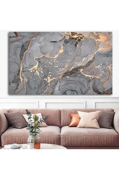 Şehzat Dev Boyut Dekoratif Sürreal Tasarım Soyut Renk Karmaşası Kanvas Tablo