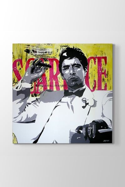Şehzat Al Pacino - Scarface Vintage Tablosu