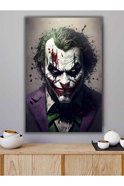 Şehzat Joker Salon Oturma Odası Genç Odası Dijital Baskı Kanvas Tablo Duvar D...
