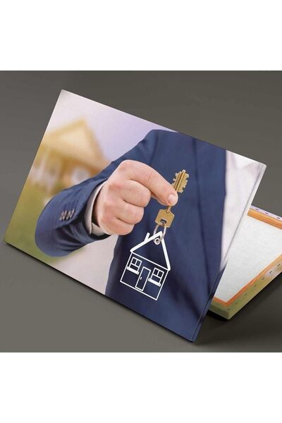 Şehzat Emlakçı Anahtar Teslimi Emlak Ofisi Real Estate Kanvas Tablo
