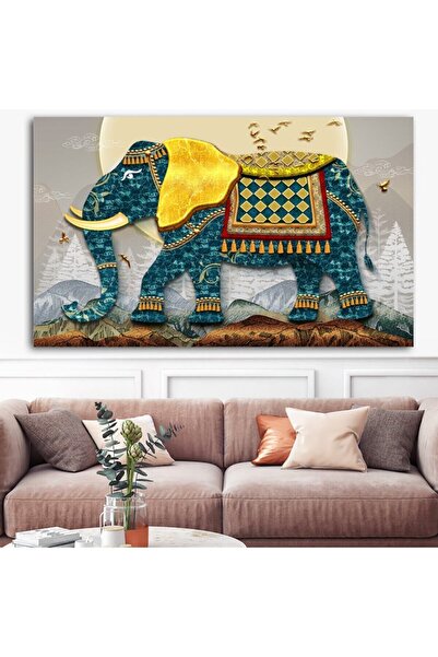 Şehzat Extra Dev Boyut Fil Kanvas Tablo