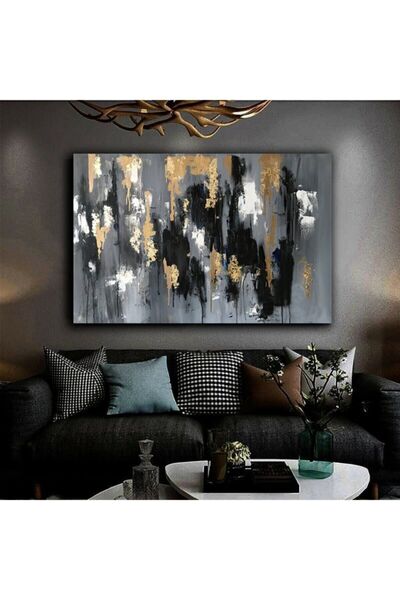 Şehzat Harikabirev Yağlı Boya Görünümlü Soyut Tablo Premium Kalite Dekoratif ...