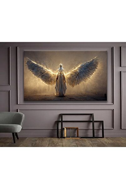 Şehzat Altın Kanatlar Ve Özgürlük Ruhu Kanvas Tablo
