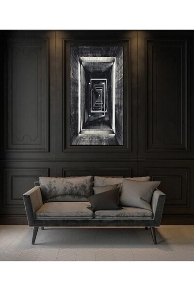 Şehzat 3 BOYUTLU GİRDAP TASARIM KANVAS TABLO