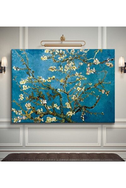 Şehzat Vincent Van Gogh - Çiçek Açan Badem Ağacı 80 X 100 Cm Kanvas Tablo