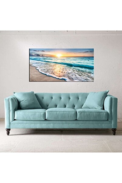 Şehzat 120x60 Deniz Kıyısı Manzaralı Tablo
