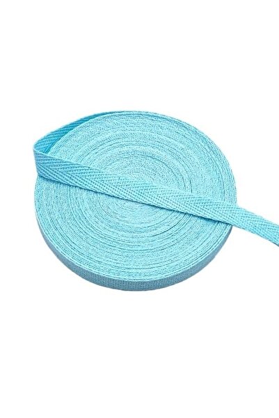 e tuhafiye Panglică îngustă cu înnoră de pește albastru deschis - 1 cm 10 metri