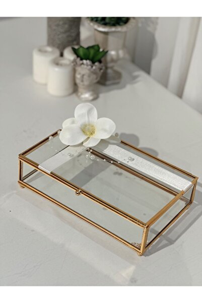 Paparti Cutie de sticlă cadou prosop ciocolată Magnolia Design