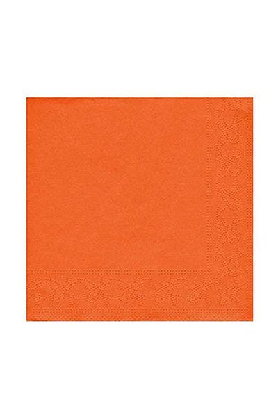 Paparti Orange 16-Piece Solid Color Party Napkin
