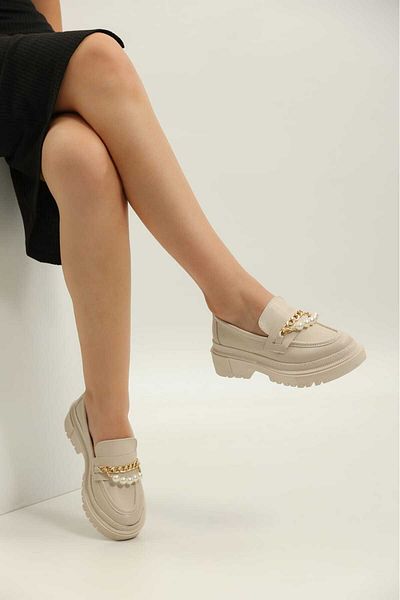 Zişan Shoes Удобни ежедневни мокасини - дамски обувки Bella Pearl с детайли
