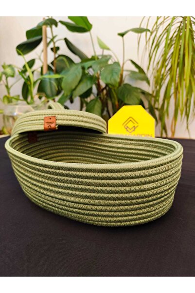 ModaCardin Coș și organizator oval din răchită de iută 30x20