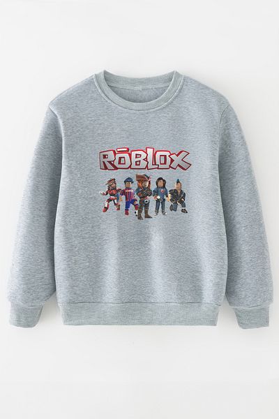 MYADA Hanorac oversize pentru copii cu imprimeu Roblox New Season - 11000