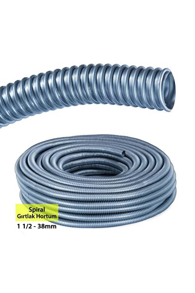 SHUIVAN Esnek Spiral Gırtlak Hortum Gri - 38mm