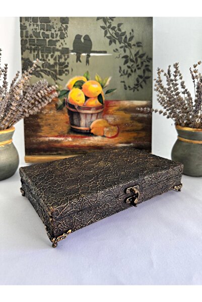 LARTEWOOD Ahşap Takı Kutusu, Organizeri, Dolabı 12 Bölmeli Kolye Küpe Yüzük S...