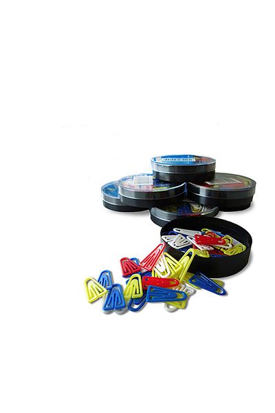 Natural Set of 34 Small Paper Clips Plastic