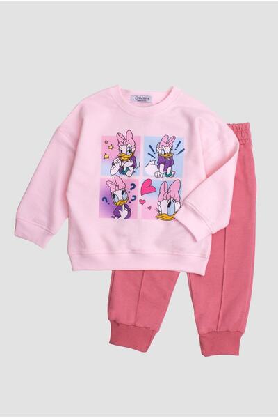 Chicsy Baby Σετ παιδικής φόρμας με στάμπα Daisy Duck Oversize Bottom Top Baby