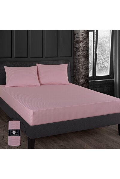 Güvenal Helena Cotton Satin Sheet Set - Elastic Duvet Cover