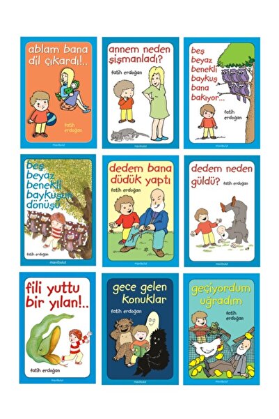 Mavi Bulut Yayıncılık Fatih Erdoğan Seti 9 Kitap  Ablam Bana Dil Çıkardı!.-An...