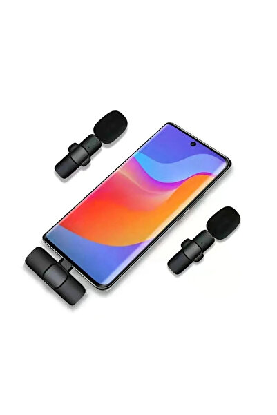 MATECHNO Telefonlara Uyumlu Wireless Youtube Tiktok Yayın Kablosuz Yaka Mikrofon