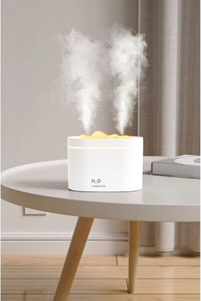 MATECHNO Humidifier 800 ml Ultrasonik Hava Nemlendirici Double Spray Buhar Ma...