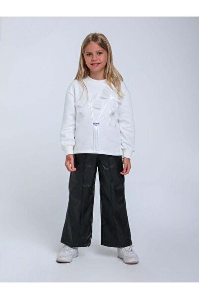 Escabel Светър с релефен цвят за момичета