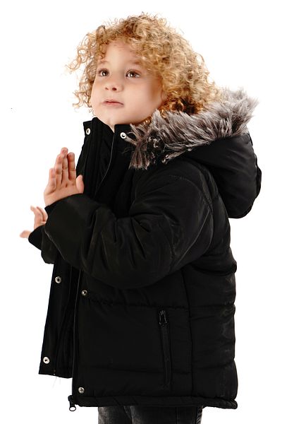 Merdia Boy's Hooded Welsoft Jacket - Water and Windproof