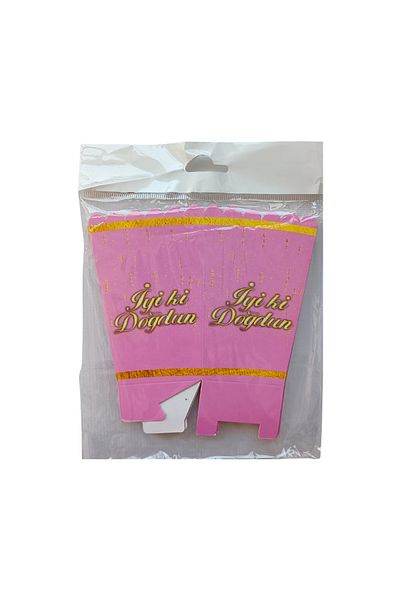 Aksesuar Pink Corn Box - Happy Birthday Popcorn 8 Pack