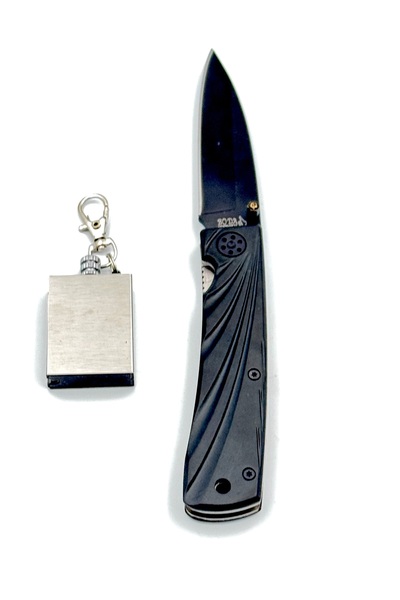 Nokta Outdoor Metal Gövdeli Çakı 19,3 Cm Içten Kilitli Sönmeyen Kibrit Hediye