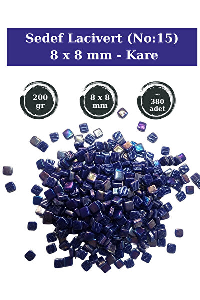 Zen Mozaik Sanatsal Mozaik Çalışmalarınız için 8x8 mm - Kare Cam Mozaik Taşı ...