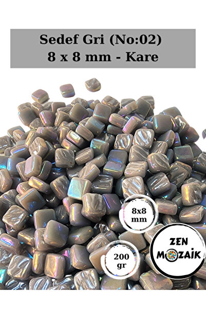Zen Mozaik Sanatsal Mozaik Çalışmalarınız için 8x8 mm - Kare Cam Mozaik Taşı ...