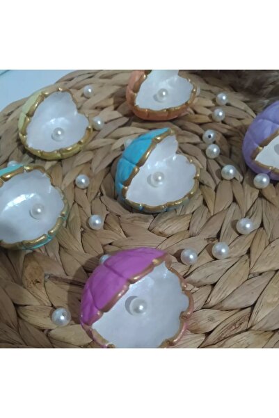 Aminehobbydesign 6'li kahve yanı sunumluk midye lokumluk pastel renkler